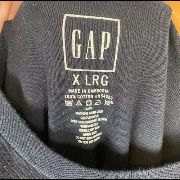 GAP Navy Blue Long Sleeve Tee | XL - Picture 4 of 6
